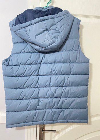 Mavi Kapüşonlu Erkek Şişme Yelek - Görsel 4