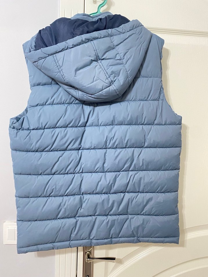 Mavi Kapüşonlu Erkek Şişme Yelek - Görsel 4