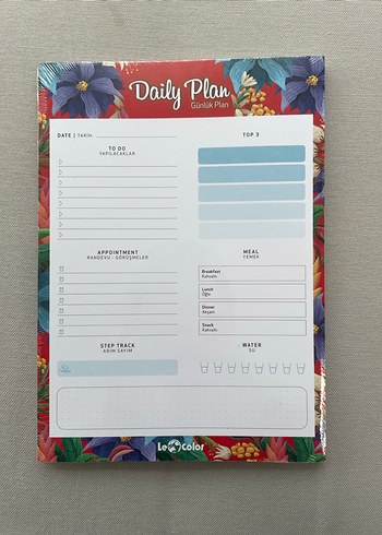 Renkli Günlük Planlayıcı Defter