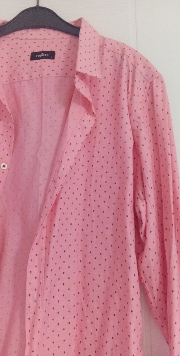 Pastel Pembe Uzun Kollu Erkek Gömlek - Görsel 2