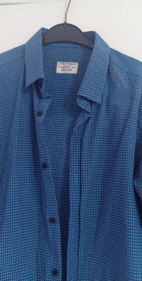 Erkek Lacivert Denim Gömlek - Görsel 2