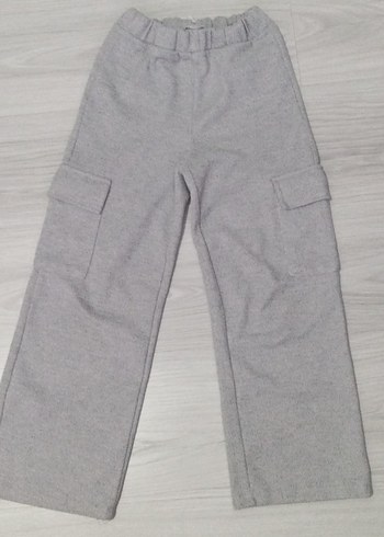 Gri rahat kesim eşofman pantolon - Görsel 2