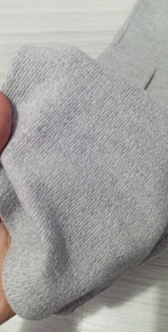 Gri rahat kesim eşofman pantolon - Görsel 3