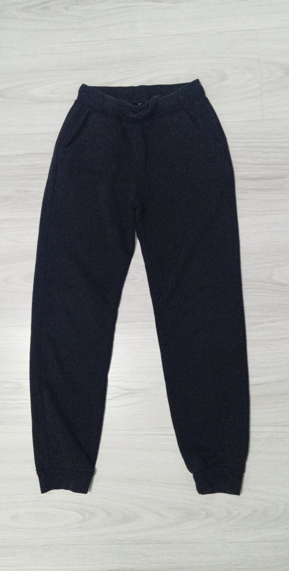 Kız çocuk Siyah Rahat Kesim Eşofman Altı - Görsel 2