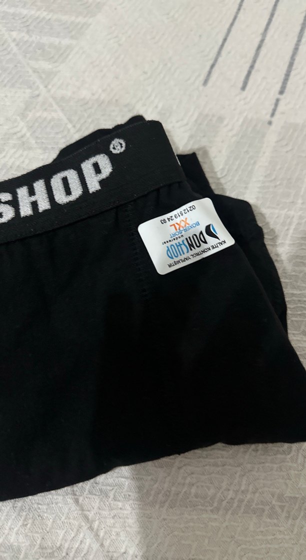 Erkek Siyah Baskılı Fitted Boxer - Görsel 4