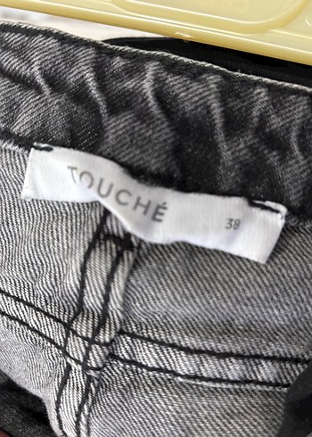 Diğer Touche prive Gri geniş paça Kadın Kot Pantolon