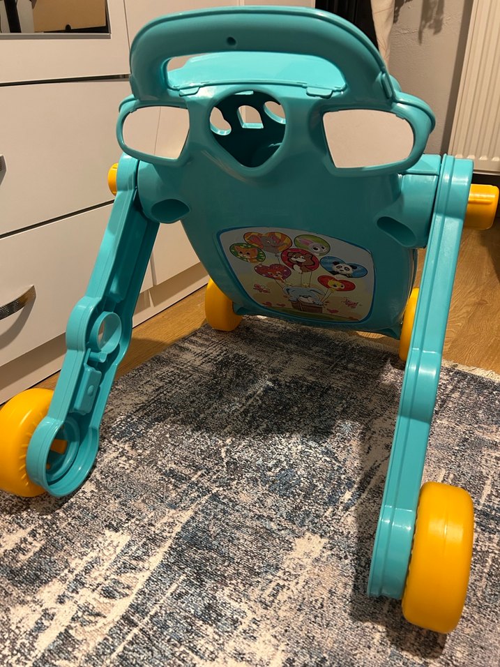 Renkli Turkuaz Bebek Yürüteci - Görsel 2