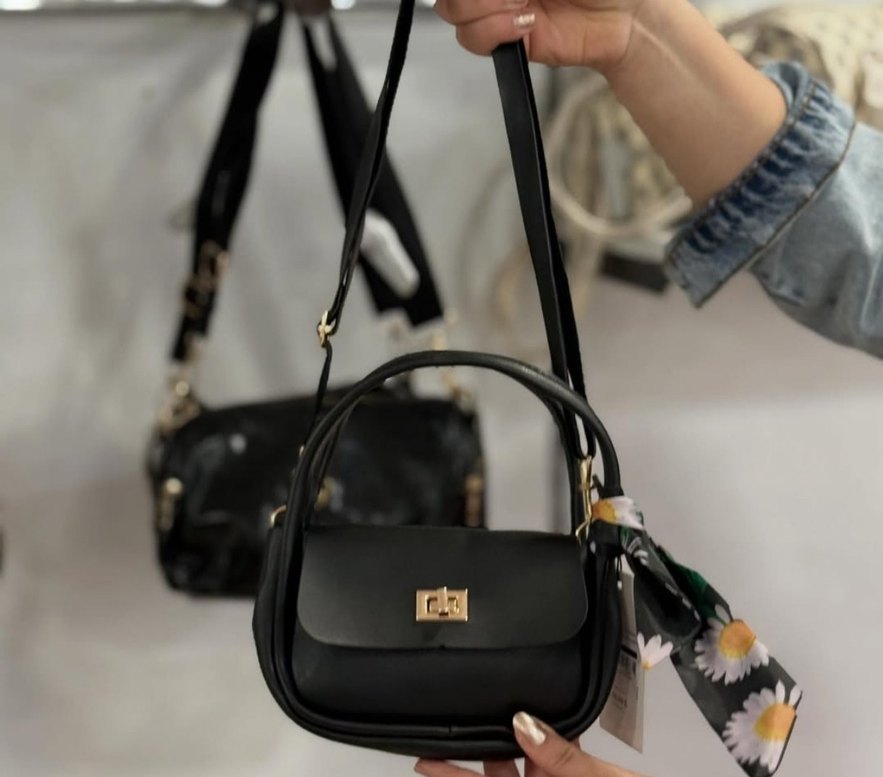 Beyaz Deri Kadın Omuz Çantası - Görsel 3