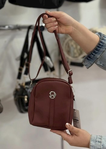 Kadın Haki Deri Fermuarlı Çanta - Görsel 2