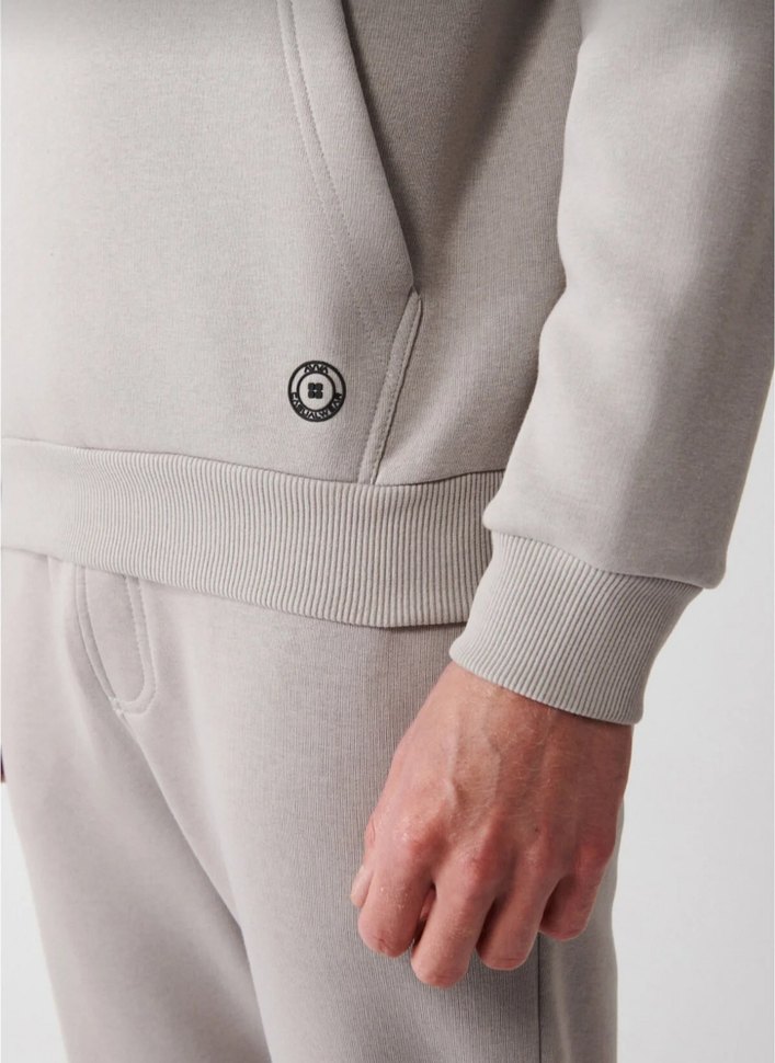 Avva Gri Kapüşonlu Erkek Sweatshirt - Görsel 3