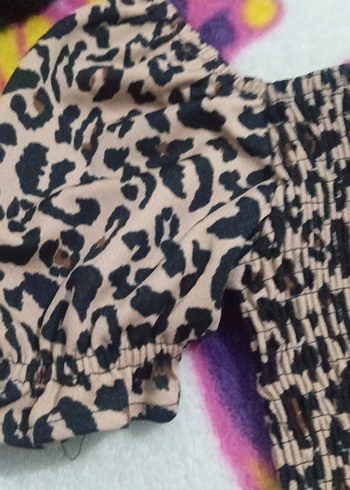 Kadın leopar elbise mini dar - Görsel 2