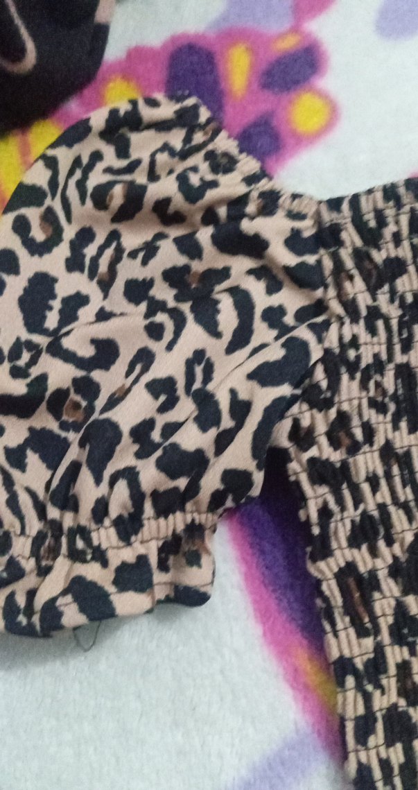 Kadın leopar elbise mini dar - Görsel 2