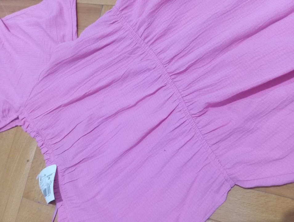 Pembe Midi Kadın Elbise - Görsel 3