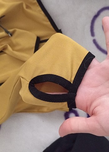 Sarı Kadın Nike Fermuarlı Spor Ceket - Görsel 3