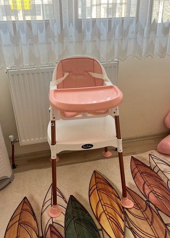 Pastel Pembe Bebek Mama Sandalyesi