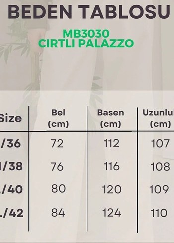 Diğer KADIN ÖRME CIRTLI LİKRALI PALAZz3O PANTOLON