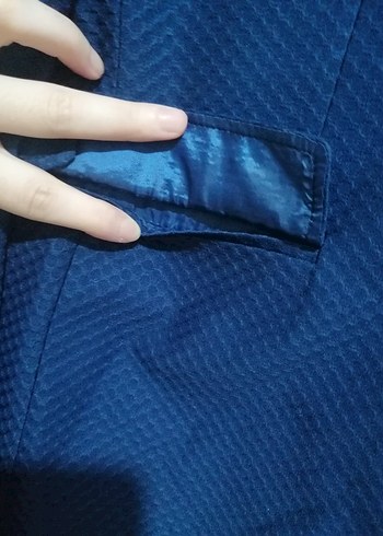 m Beden mavi Renk Düğmeli Lacivert Erkek Ofis Takım Elbise Ceketi
