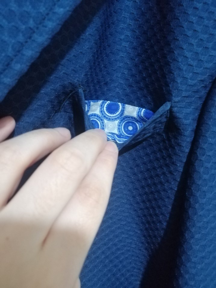 Düğmeli Lacivert Erkek Ofis Takım Elbise Ceketi - Görsel 5