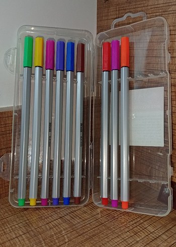  Studi 12'li Keçeli Kalem Seti 3 tane eksik, 9'u hiç kullanılmadı