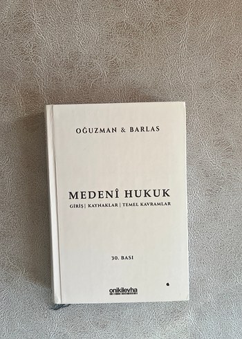 Medeni Hukuk Giriş Kitabı - Oğuzman & Barlas
