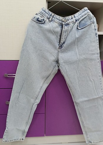 Diğer Gri Kadın Denim Pantolon Regular Fit