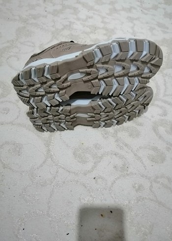 Bej Gri Yılan Desenli Bağcıklı Outdoor Ayakkabı - Görsel 4