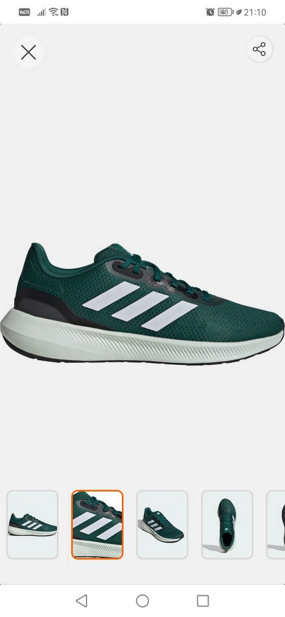 ORJİNAL Erkek Koyu Yeşil Bağcıklı Spor Ayakkabı - Görsel 2