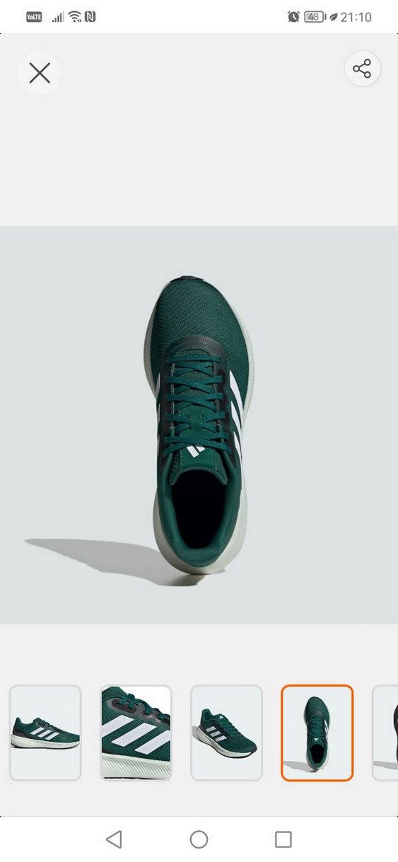 ORJİNAL Erkek Koyu Yeşil Bağcıklı Spor Ayakkabı - Görsel 5