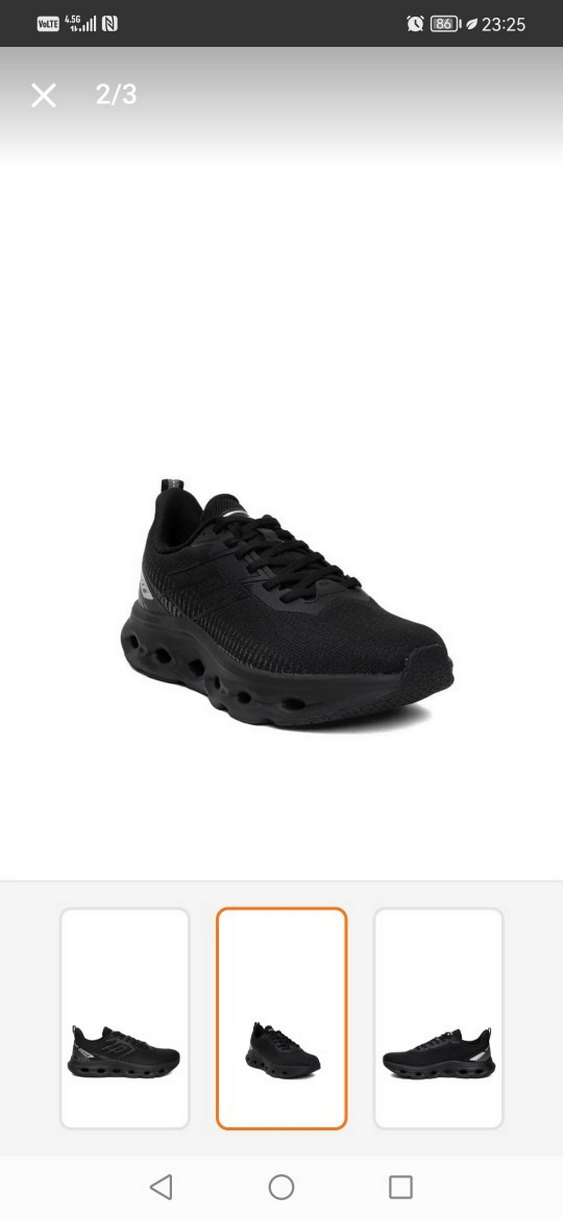 ORJİNAL LOTTO Siyah Bağcıklı Erkek Spor Ayakkabı - Görsel 2