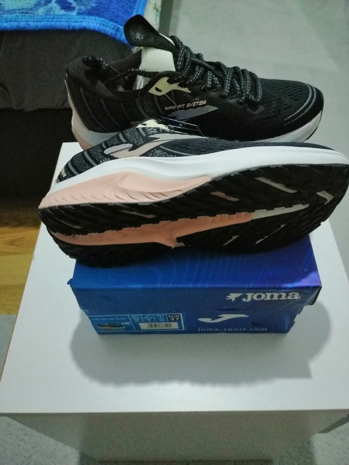 Joma Siyah Baskılı Bağcıklı Spor Kadın Sneakers - Görsel 5