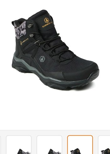 ORJİNAL Erkek Kamuflaj Desenli Outdoor Bot Siyah su geçirmez - Görsel 5