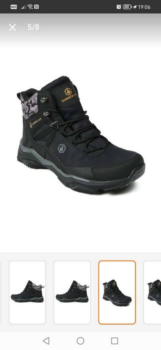 ORJİNAL Erkek Kamuflaj Desenli Outdoor Bot Siyah su geçirmez - Görsel 5