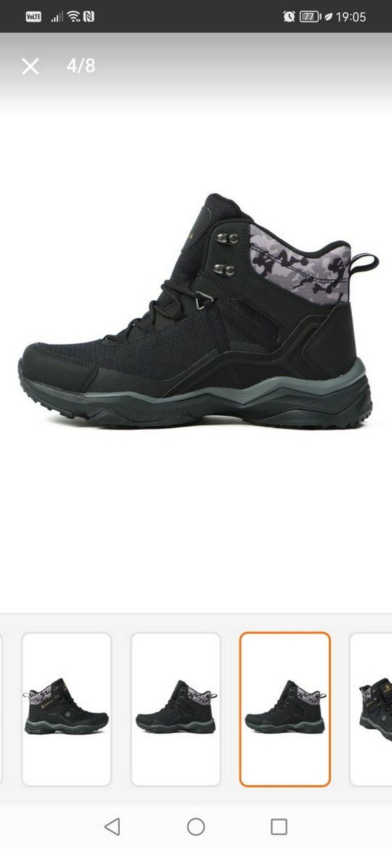 ORJİNAL Erkek Kamuflaj Desenli Outdoor Bot Siyah su geçirmez - Görsel 2