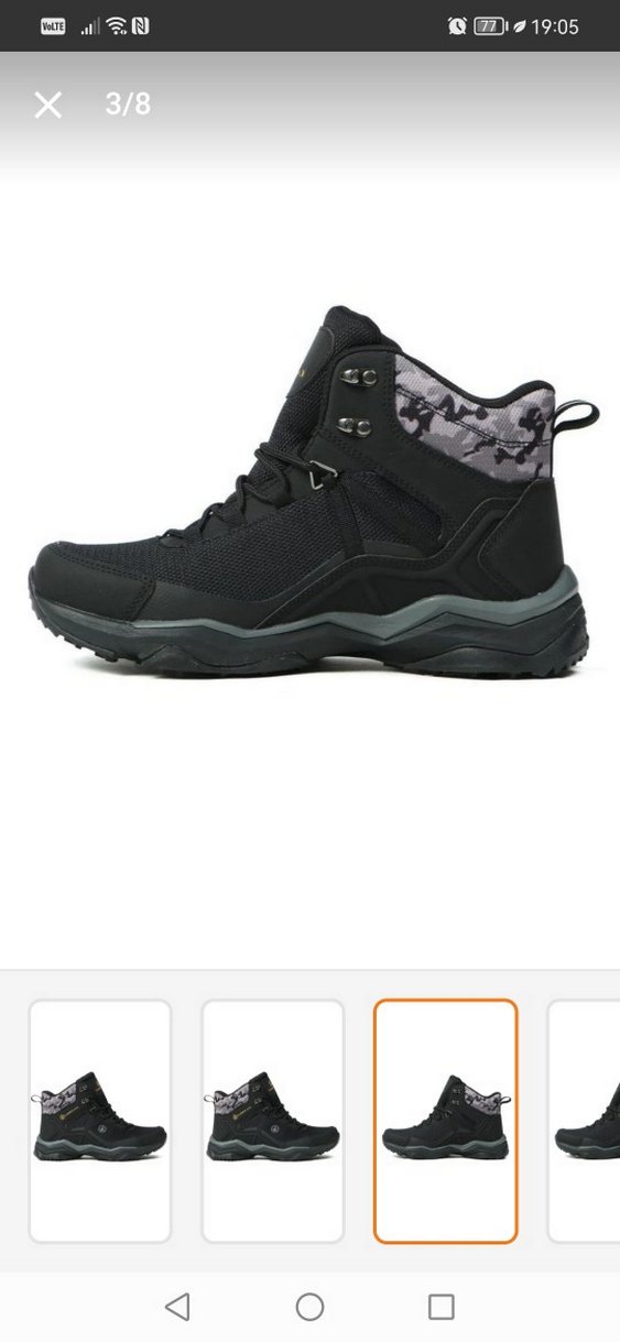 ORJİNAL Kamuflaj Desenli Erkek Outdoor Bot Siyah su geçirmez - Görsel 3