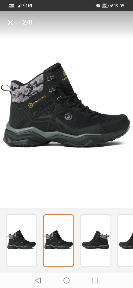 ORJİNAL Kamuflaj Desenli Erkek Outdoor Bot Siyah su geçirmez - Görsel 4