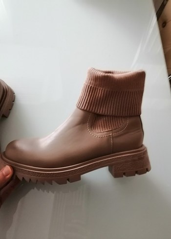 BEJ ÇORAPLI BAYAN BOT 40 NUMARA - Görsel 6