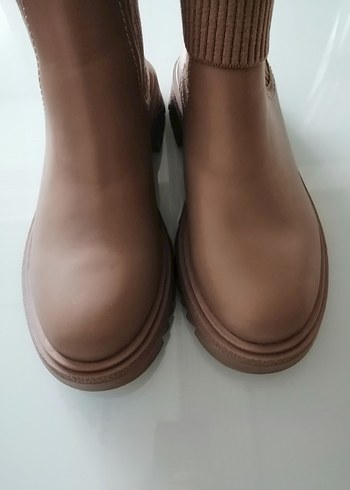 BEJ ÇORAPLI BAYAN BOT 40 NUMARA - Görsel 5