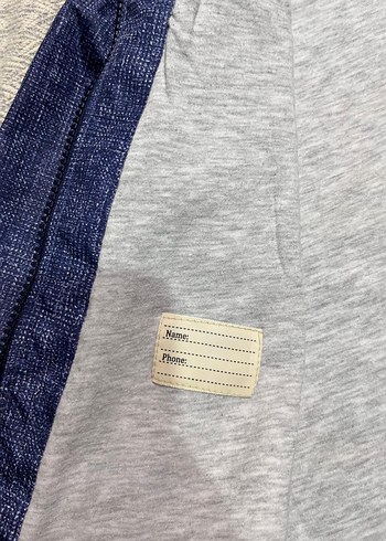 Erkek Çocuk Kapüşonlu Nakışlı Denim Yağmurluk - Görsel 4