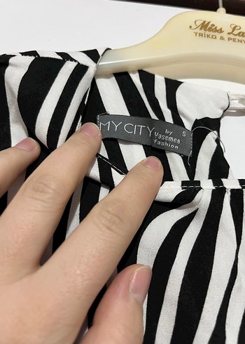 Zebra Desenli Uzun Kadın Elbise - Görsel 3