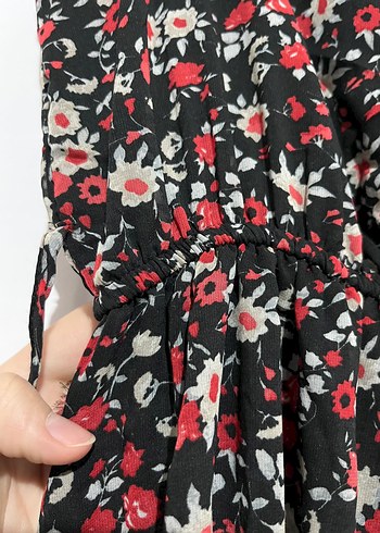 Çiçek Desenli Uzun Bohem Elbise - Görsel 2