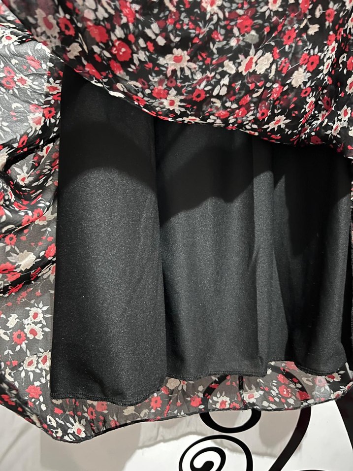 Çiçek Desenli Uzun Bohem Elbise - Görsel 5