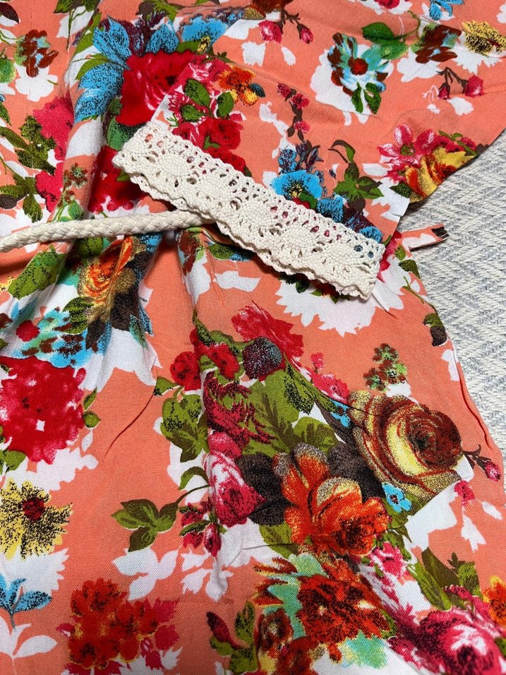 Çiçek Desenli Bohem Kadın Uzun Tunik - Görsel 4