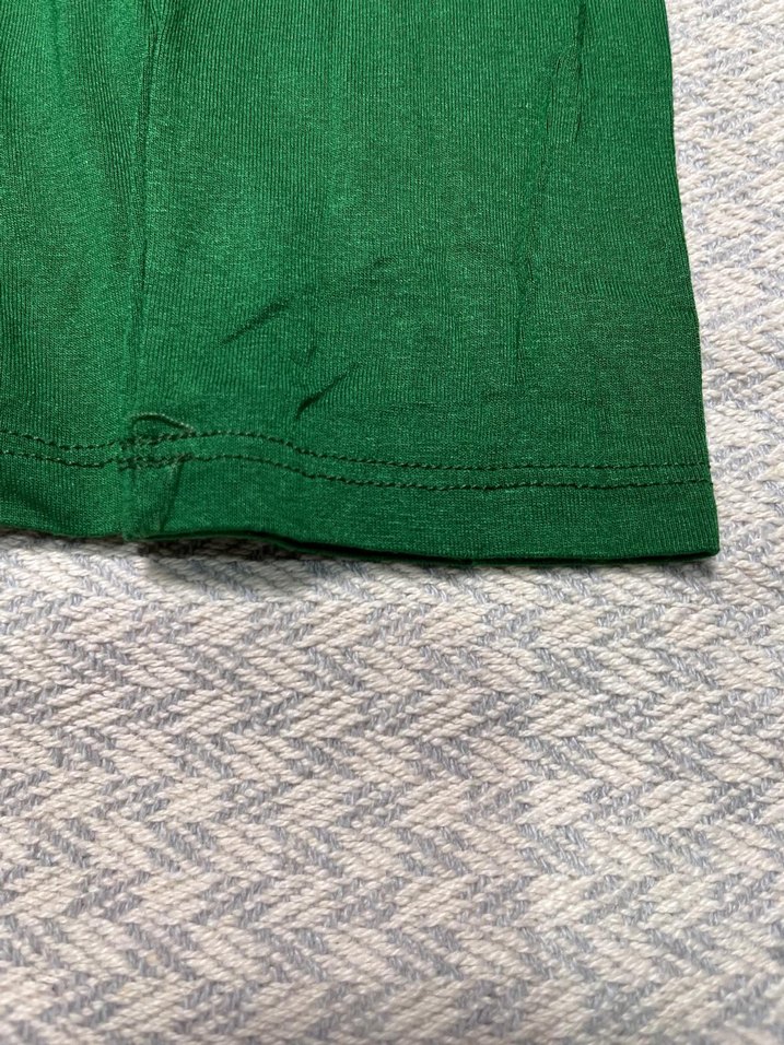 Yeşil Dantel Detaylı V Yakalı Bohem Bluz - Görsel 4