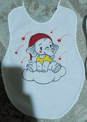 Renkli Baskılı Beyaz Bebek Önlüğü
5'i fiyata dahil. - Görsel 3