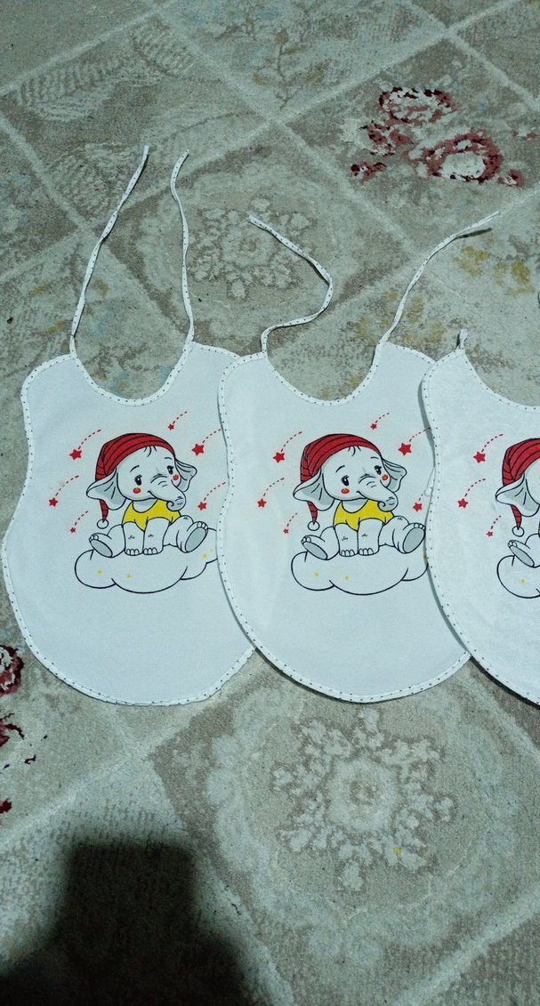 Renkli Baskılı Beyaz Bebek Önlüğü
5'i fiyata dahil. - Görsel 2