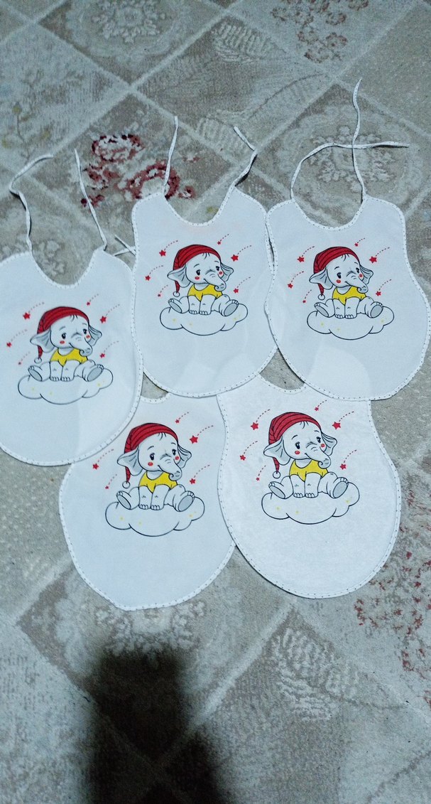 Renkli Baskılı Beyaz Bebek Önlüğü
5'i fiyata dahil. - Görsel 4