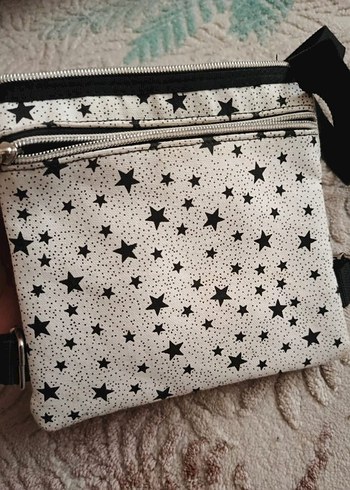 Kemerli Beyaz Desenli Deri Kadın Çanta - Görsel 5