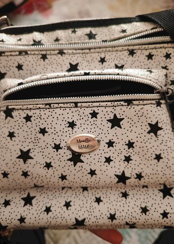 Kemerli Beyaz Desenli Deri Kadın Çanta - Görsel 3