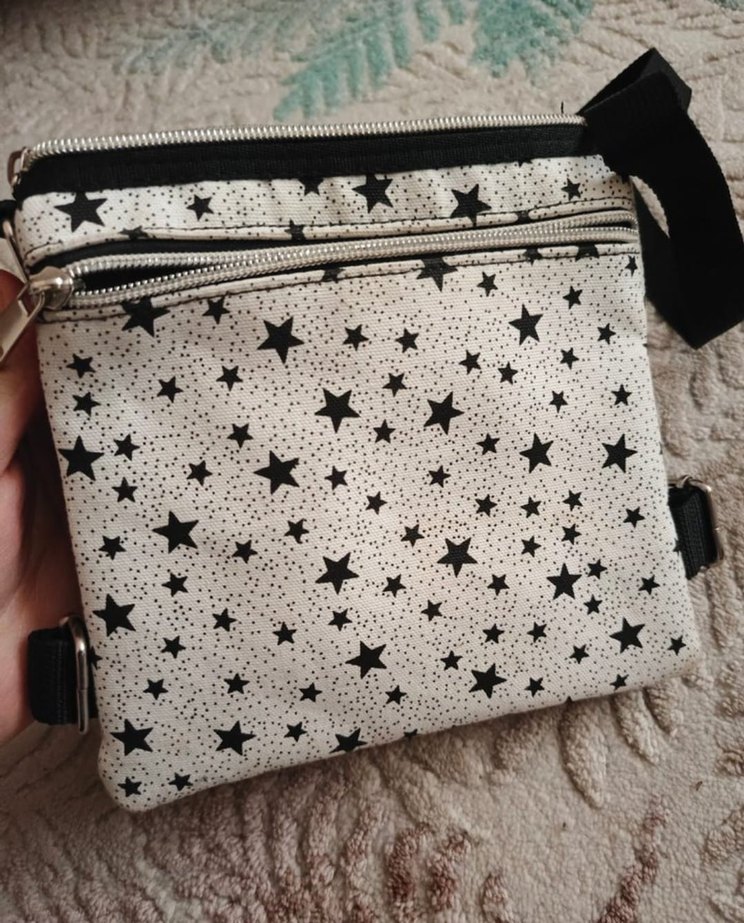 Kemerli Beyaz Desenli Deri Kadın Çanta - Görsel 5