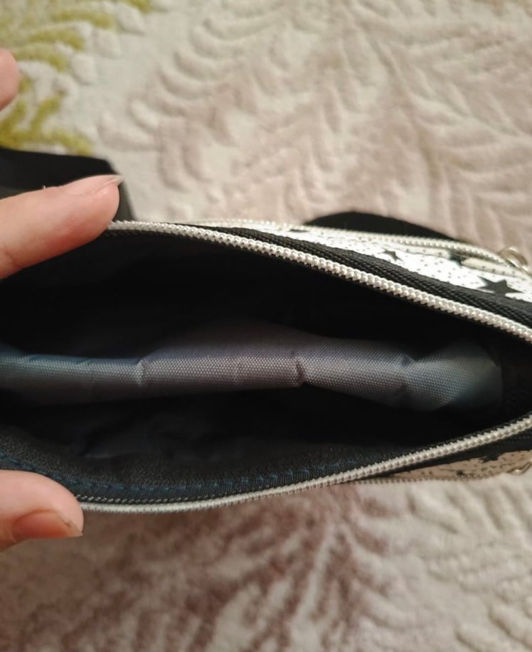 Kemerli Beyaz Desenli Deri Kadın Çanta - Görsel 4